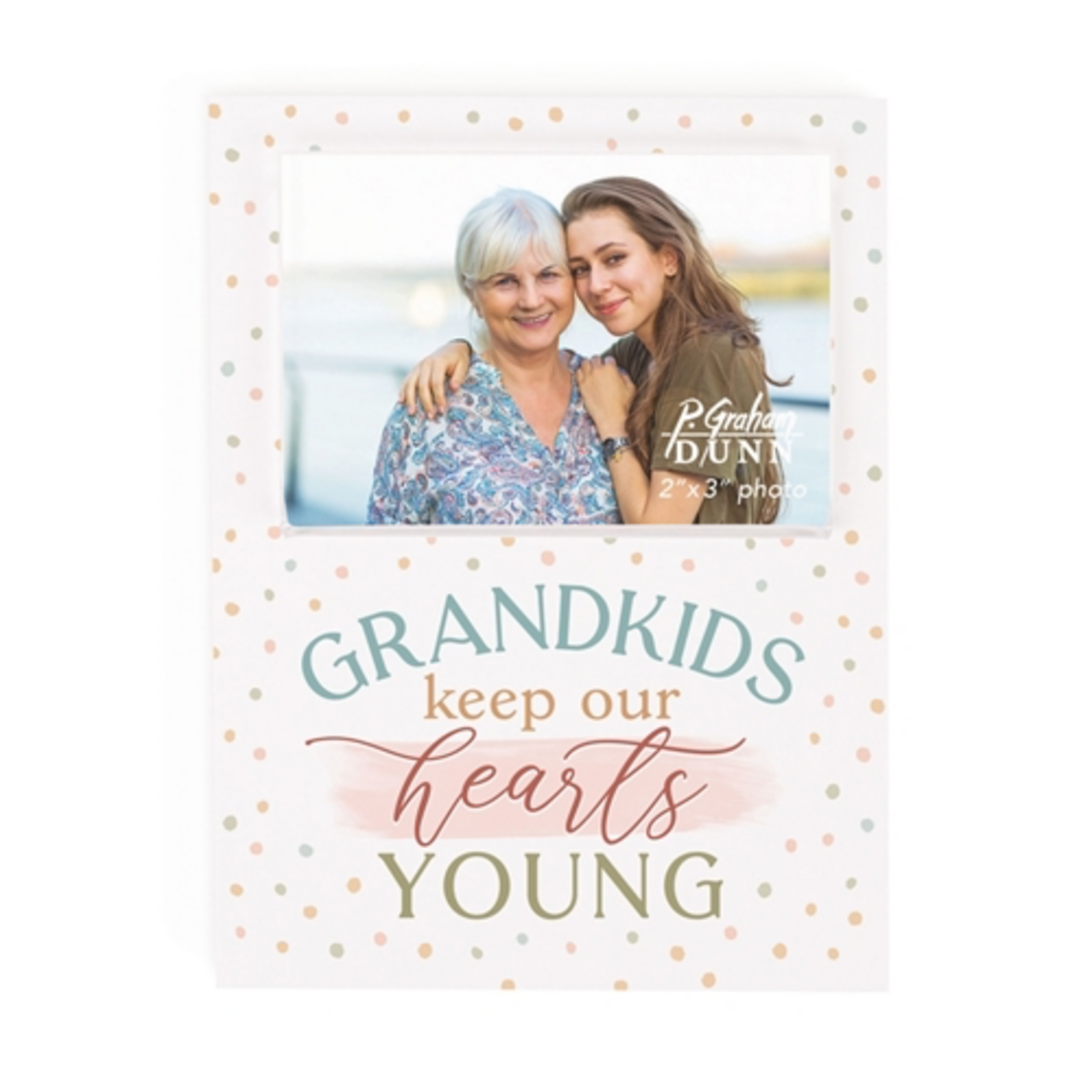 P. Graham Dunn Grandkids Keep Our Hearts Young Photo Frame