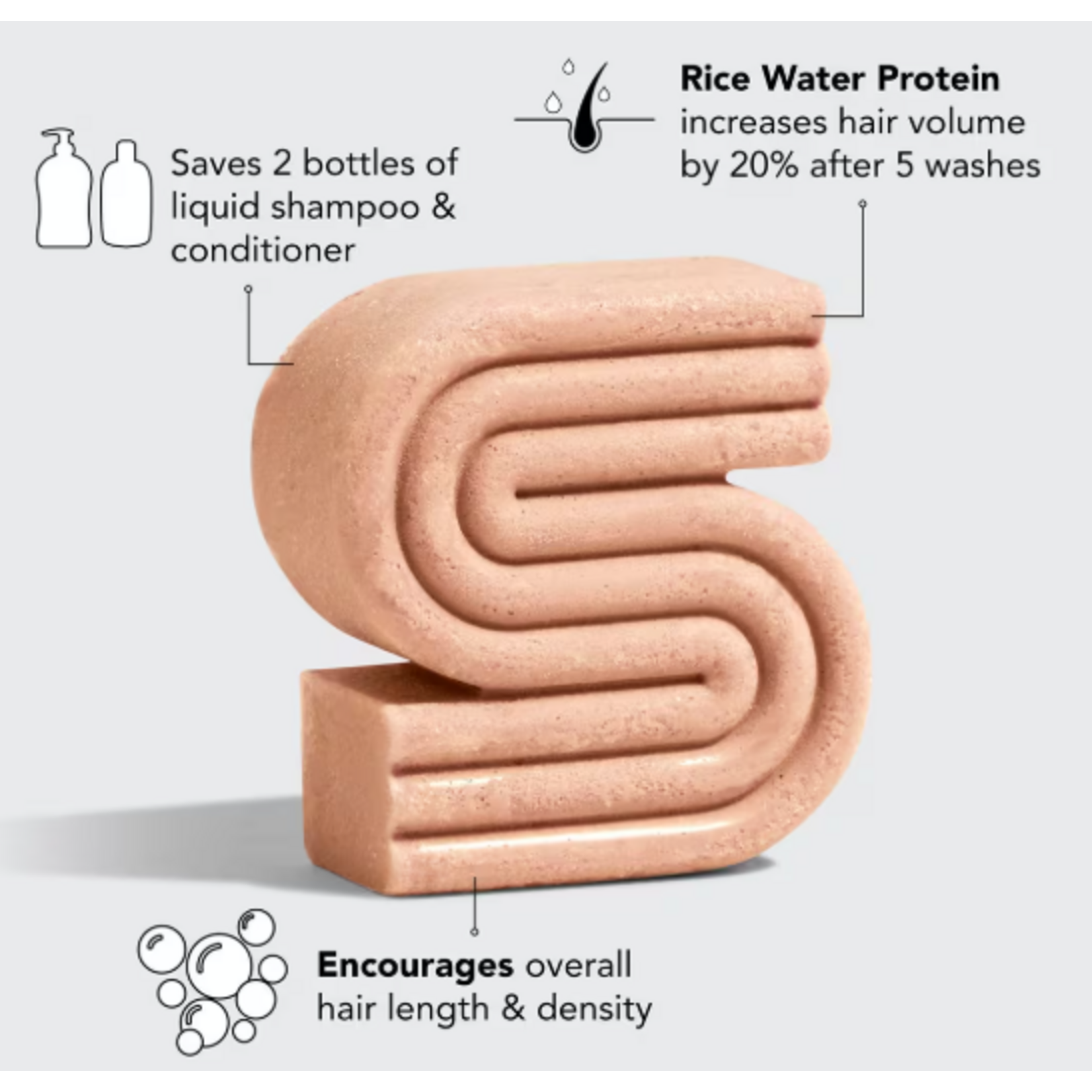 Kitsch Kitsch Strengthening Solid Shampoo Rice Water Protein