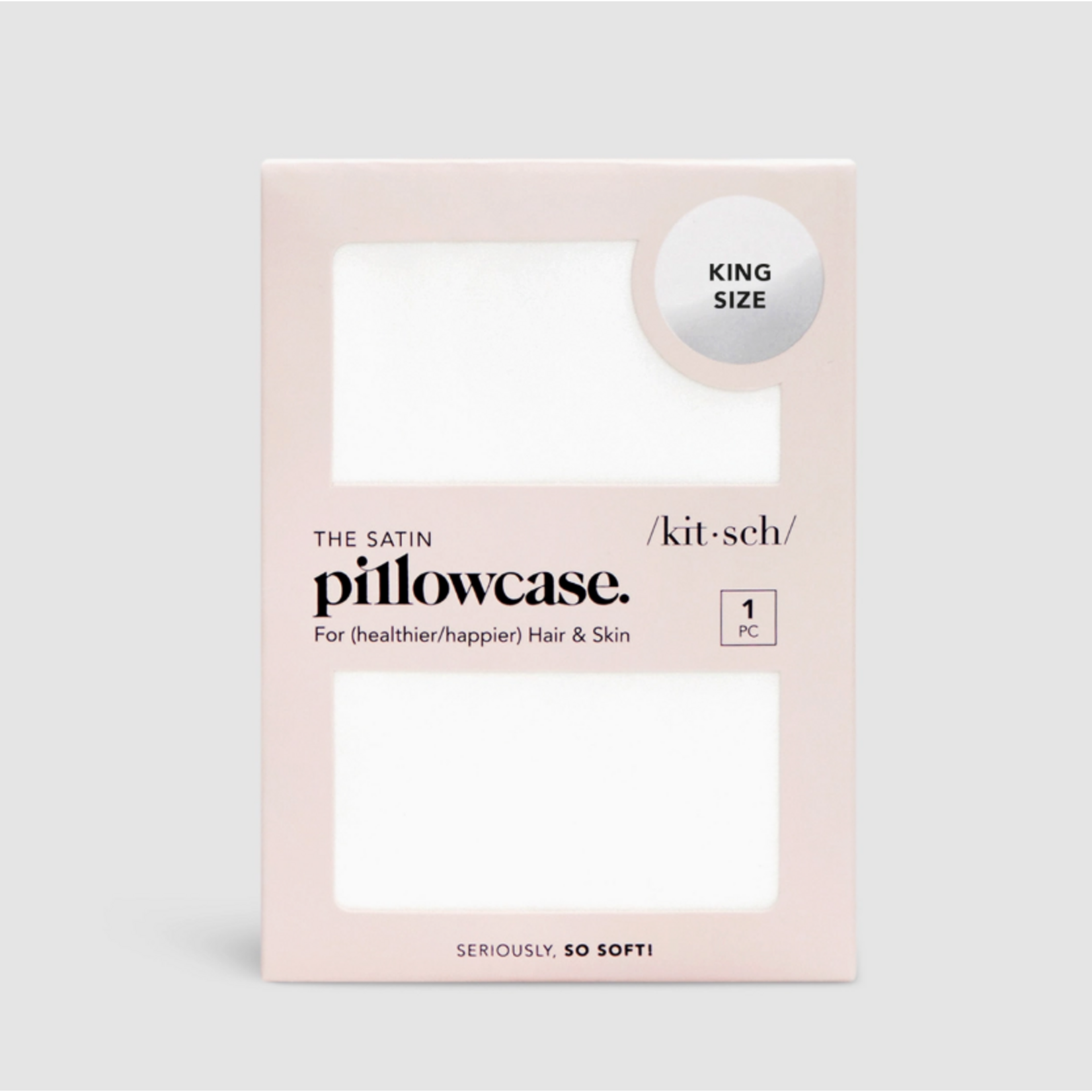 Kitsch Kitsch Satin Pillowcase King Size Ivory