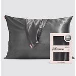 Kitsch Kitsch Satin Pillowcase Standard Size Charcoal