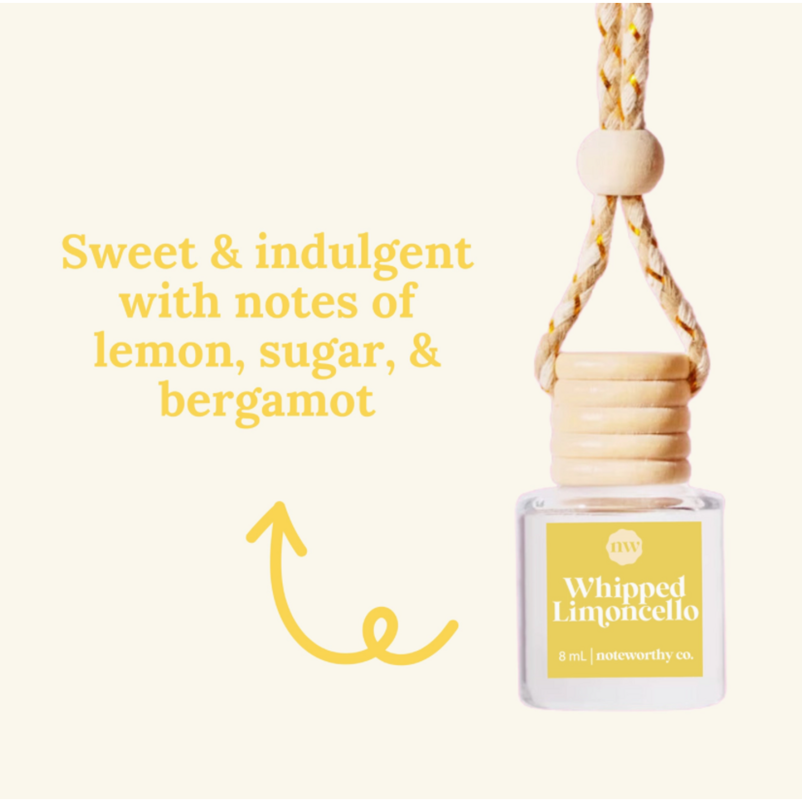 Noteworthy Co. Noteworthy Co. Car Diffuser Whipped Lemoncello