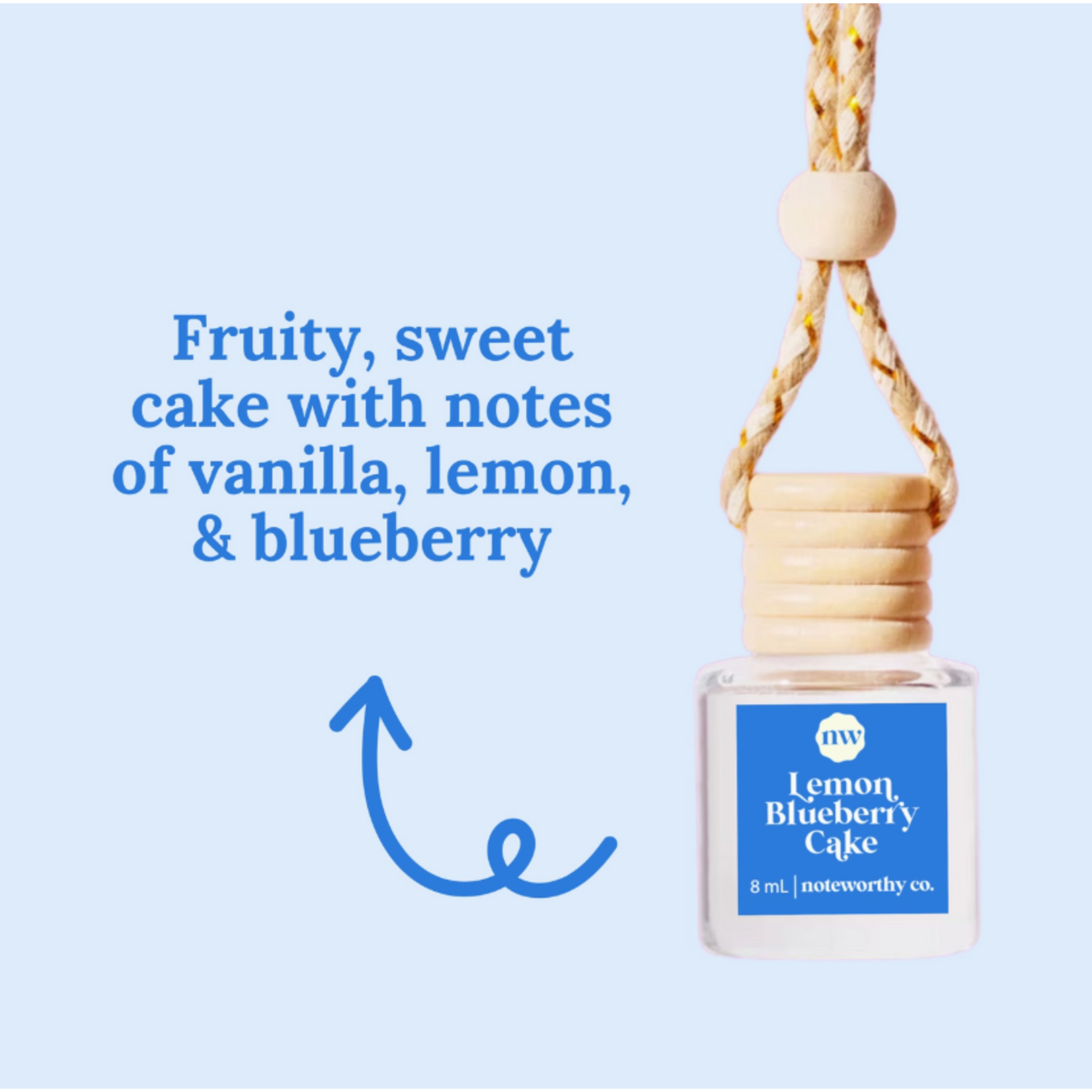 Noteworthy Co. Noteworthy Co. Car Diffuser Lemon Blueberry Cake