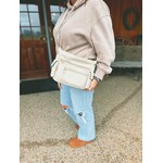 Jen & Co Jen & Co Nicole Multi Zip Crossbody Off White M2677