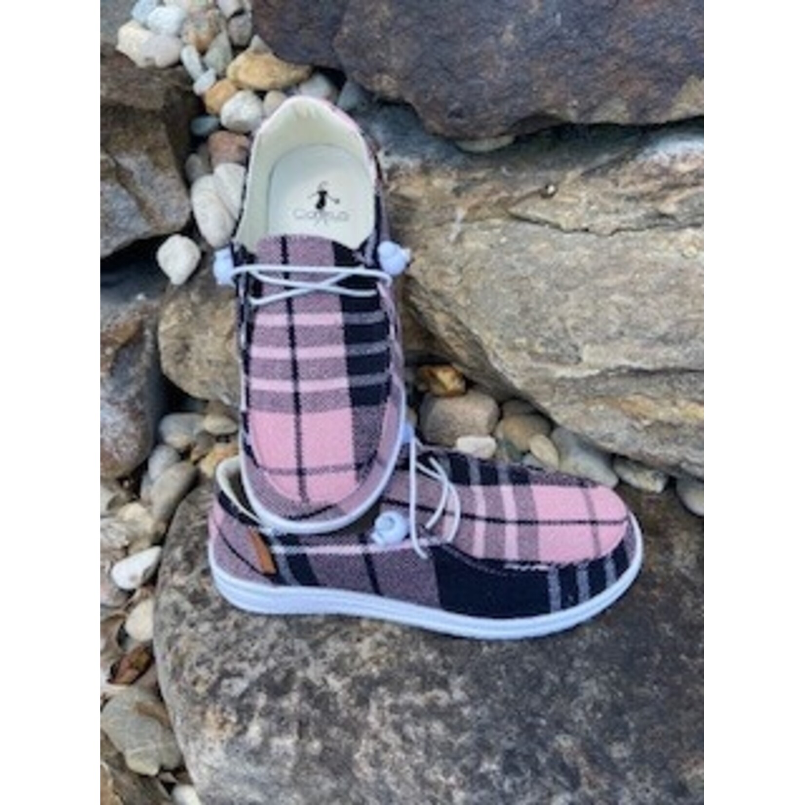 Corkys Corkys Kayak Slip On Pink Flannel