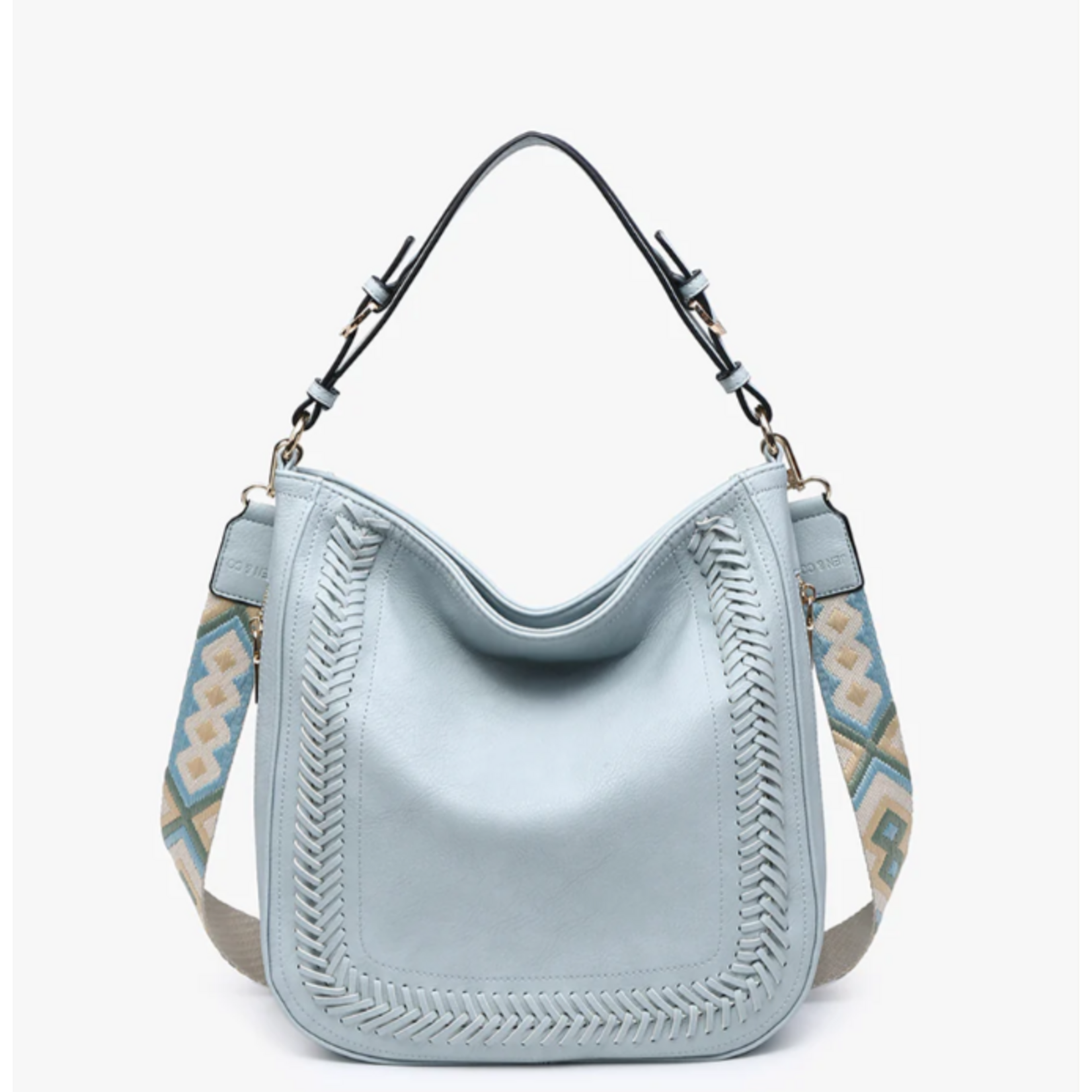 Jen & Co Jen & Co Aris Small Hobo Lt Blue M2049S