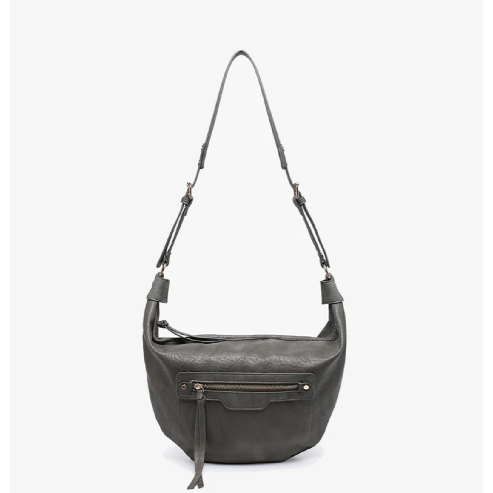 Jen & Co Jen & Co Leigh Hobo Bag Charcoal M2742