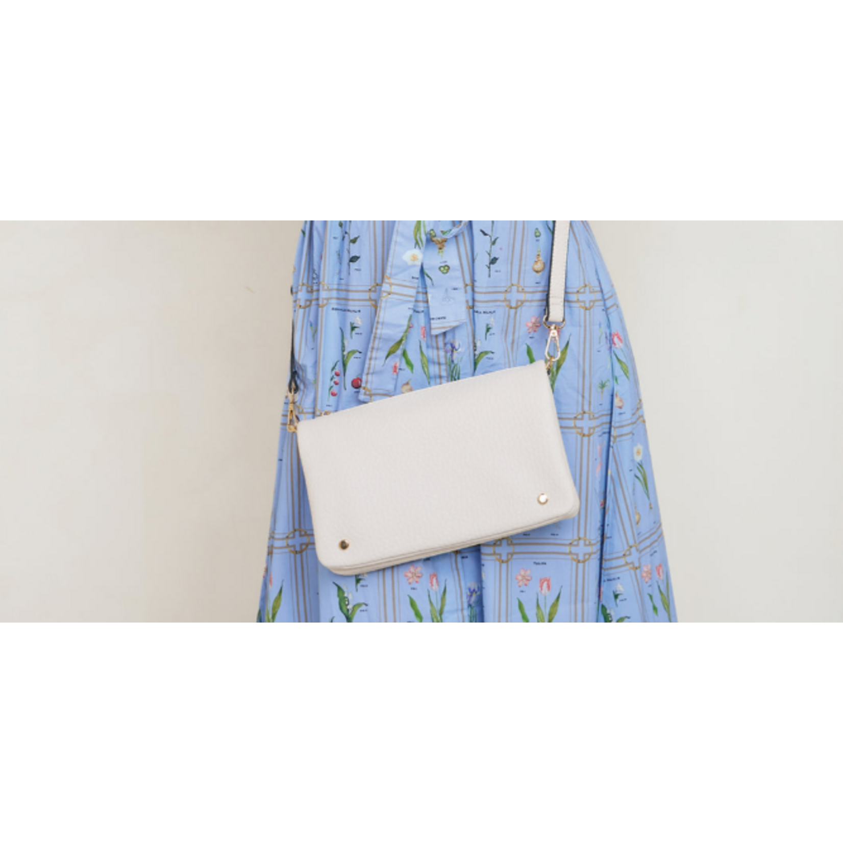 Jen & Co Jen & Co Phiona Studded Crossbody Off White M2672