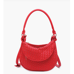 Jen & Co Jen & Co Kaylor Woven Crossbody Red M2686