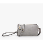 Jen & Co Jen & Co Kendall Crossbody Wristlet Grey M1818