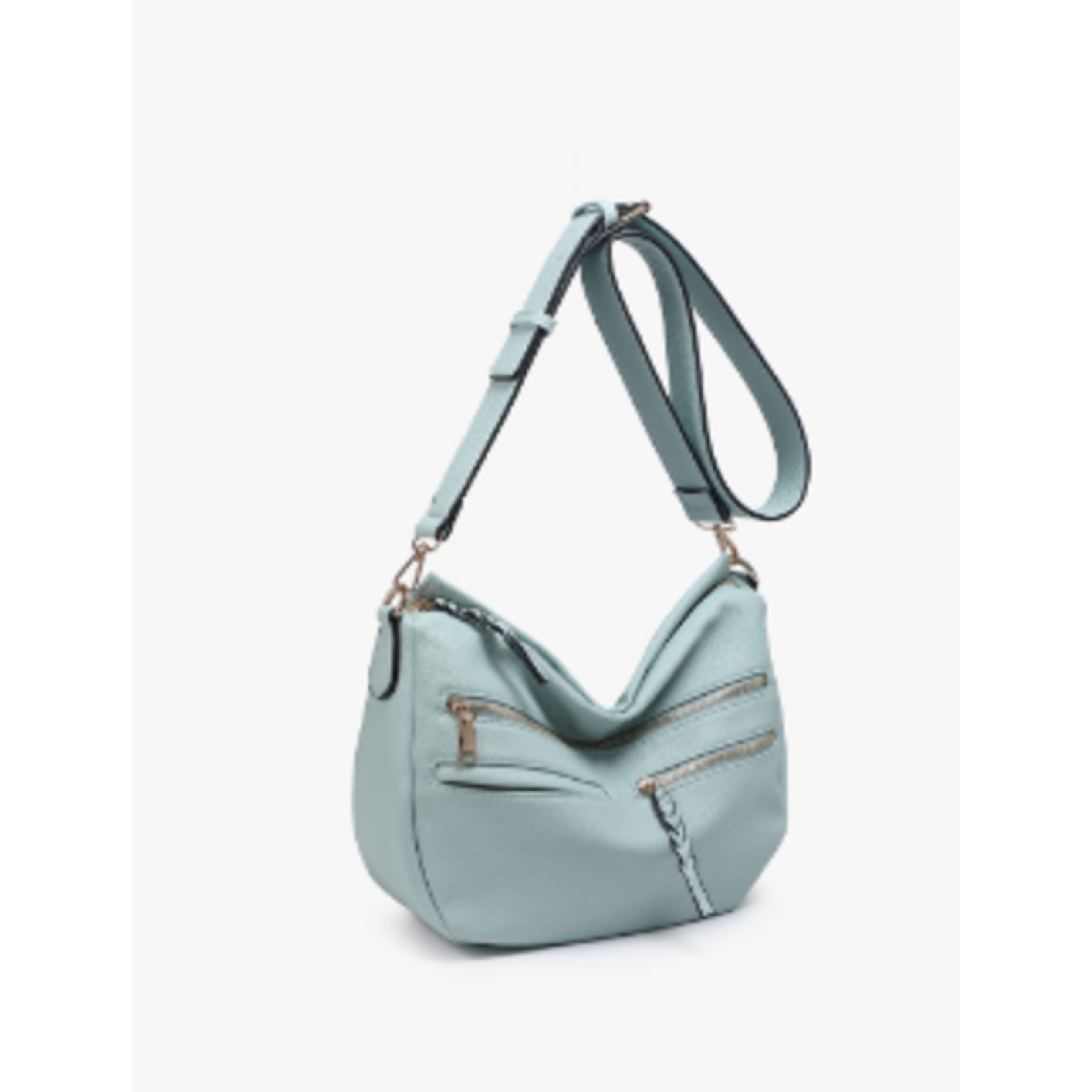 Jen & Co Jen & Co Josephine Multi-Pocket Crossbody Seafoam M2800