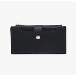 Jen & Co Jen & Co Violet Fold Out Wallet Black WL2792