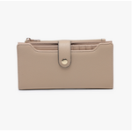 Jen & Co Jen & Co Violet Fold Out Wallet Khaki WL2792