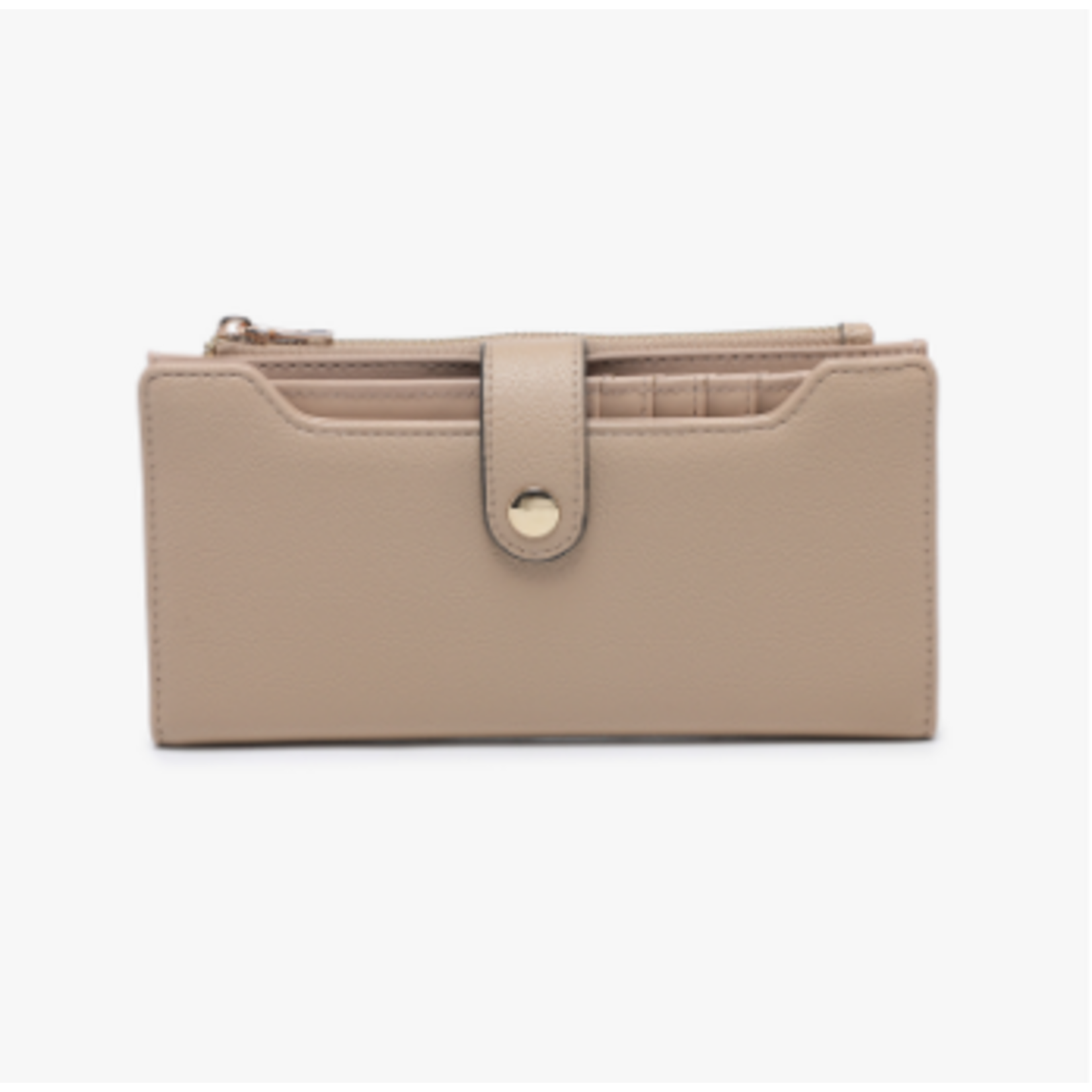 Jen & Co Jen & Co Violet Fold Out Wallet Khaki WL2792