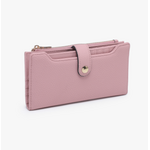 Jen & Co Jen & Co Violet Fold Out Wallet Lt. Rosewood WL2792