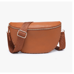 Jen & Co Jen & Co Janae Whipstitch Crossbody Saddle M2684
