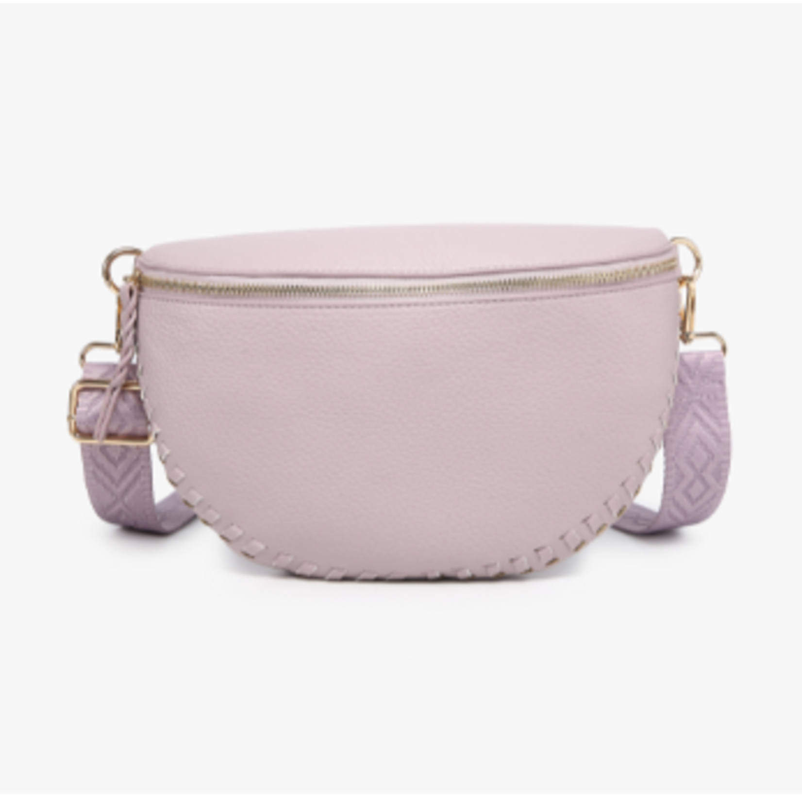 Jen & Co Jen & Co Janae Whipstitch Crossbody Pale Wisteria M2684