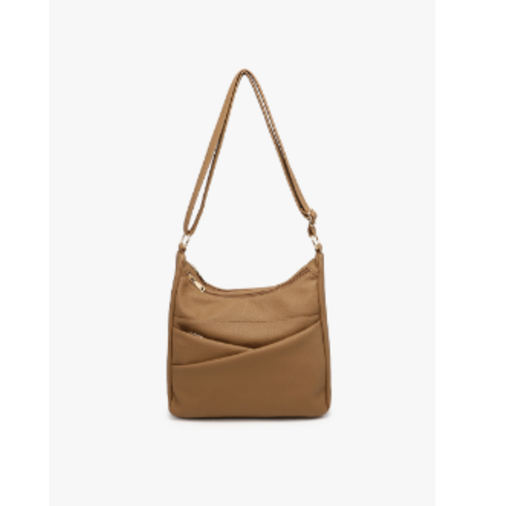 Jen & Co Jen & Co Lillian Dual Compartment Crossbody Walnut M2798