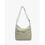 Jen & Co Jen & Co Lillian Dual Compartment Crossbody Light Basil M2798