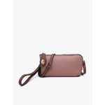 Jen & Co Jen & Co Kendall Crossbody Wristlet Dusty Rosewood/ Brown M1818