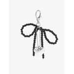 Jen & Co Jen & Co Beaded Bag Charm Black Bow BCBEAD