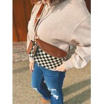 Zenana Zenana Duo Checkered Crossbody Sling & Wallet Camel