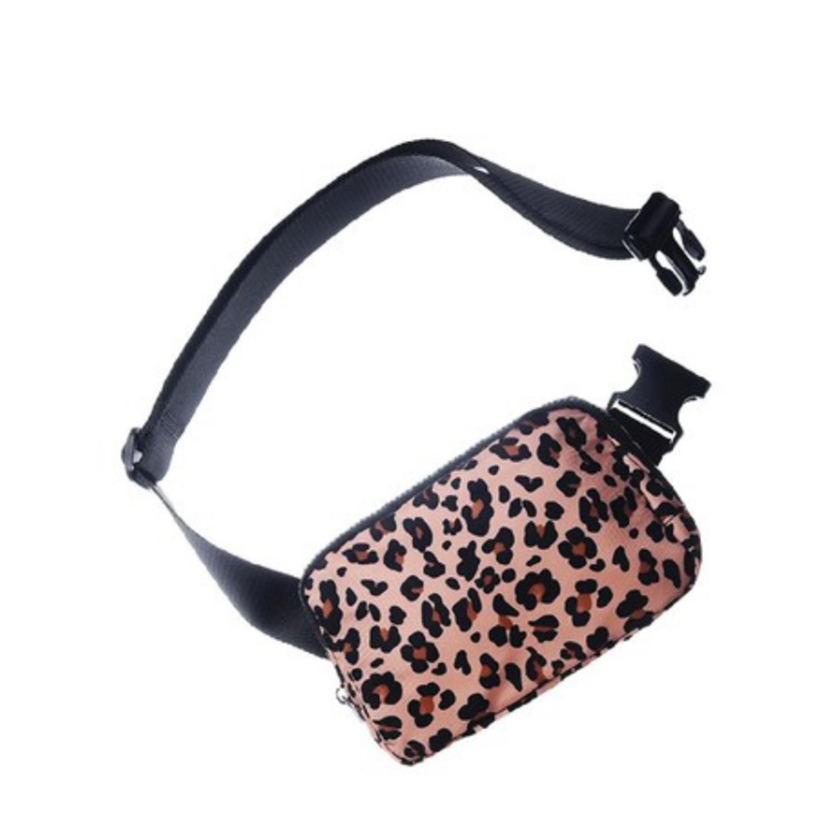 Zenana Zenana Everywhere Crossbody Fanny Pack Belt Bag Black Leopard