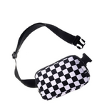 Zenana Zenana Everywhere Crossbody Fanny Pack Belt Bag Black Checkered