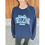 Kiki's Boutique Literally Freezing Crewneck Navy