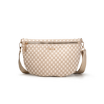 Kedzie Kedzie Terrace Woven Crossbody Taupe Checkered