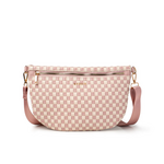 Kedzie Kedzie Terrace Woven Crossbody Pink Checkered