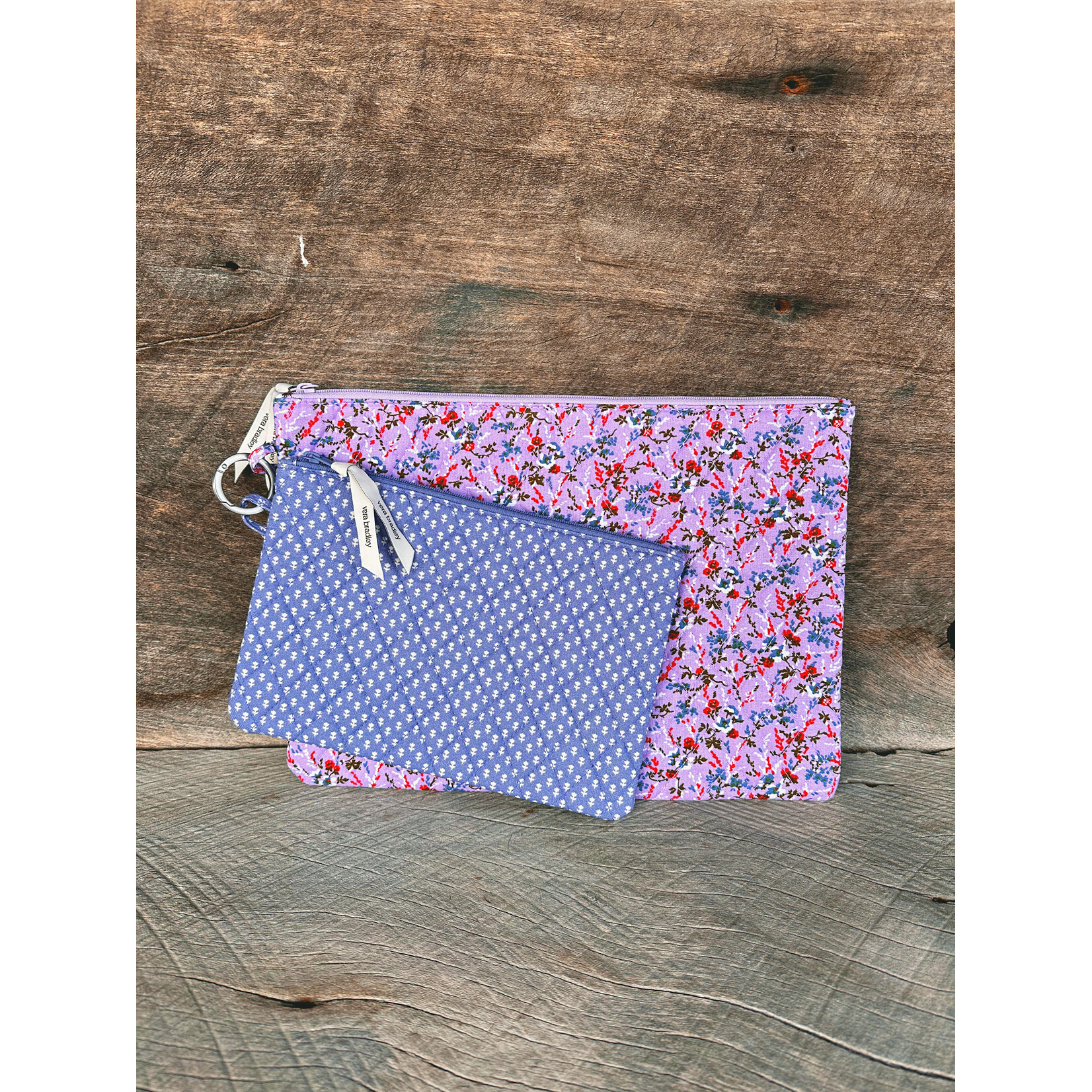 Vera Bradley Vera Bradley 2 Pouch Organizer Set Wildflower Springs Ditzy Lilac