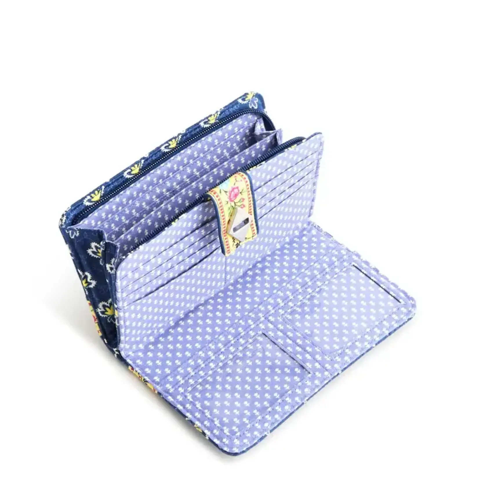 Vera Bradley Vera Bradley Turnlock Wallet Maison Blue