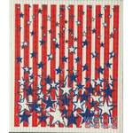 Swedish Treasures Wet It! Star & Stripes Swedish Dishcloth