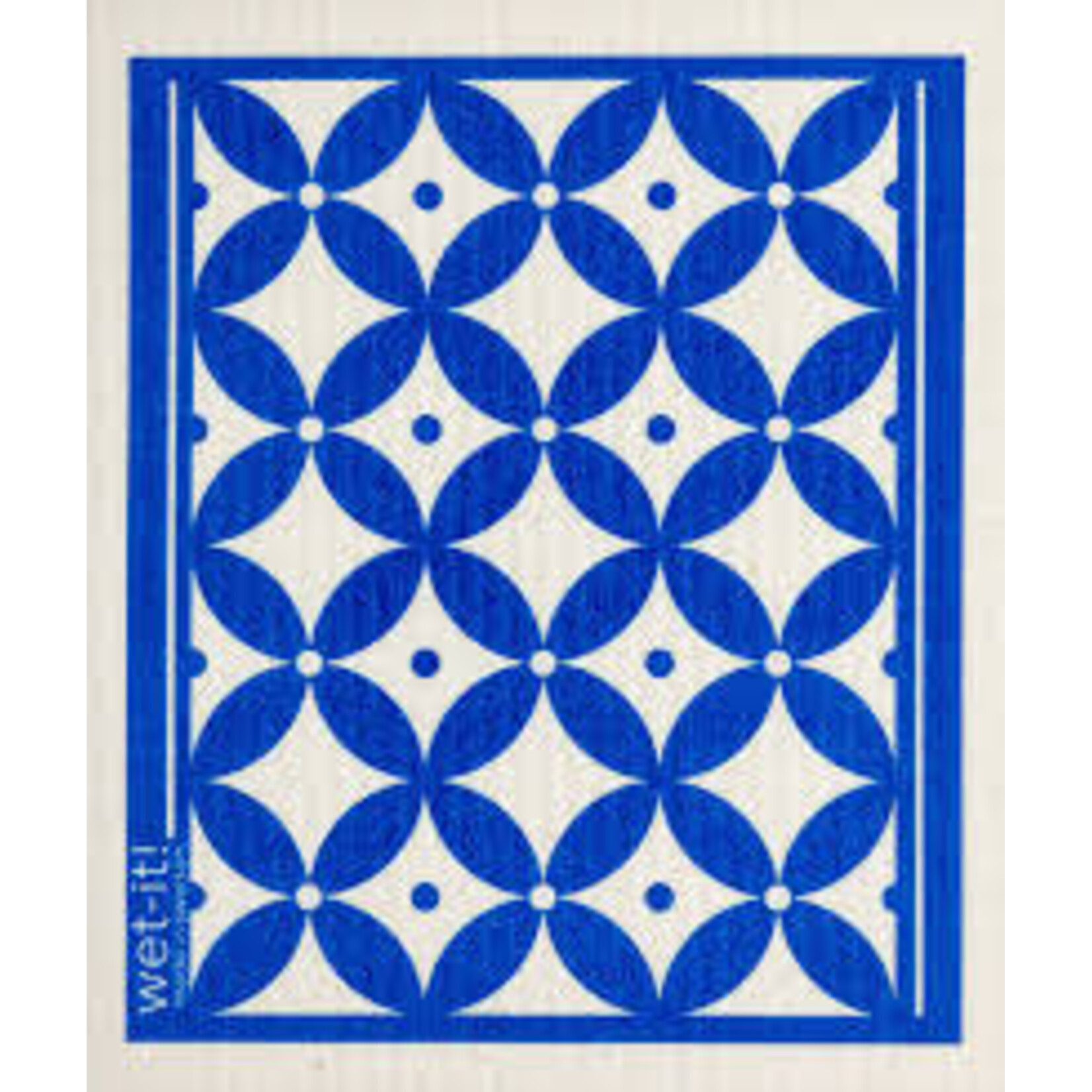 Swedish Treasures Wet It! Classic Blue & White Swedish Dishcloth