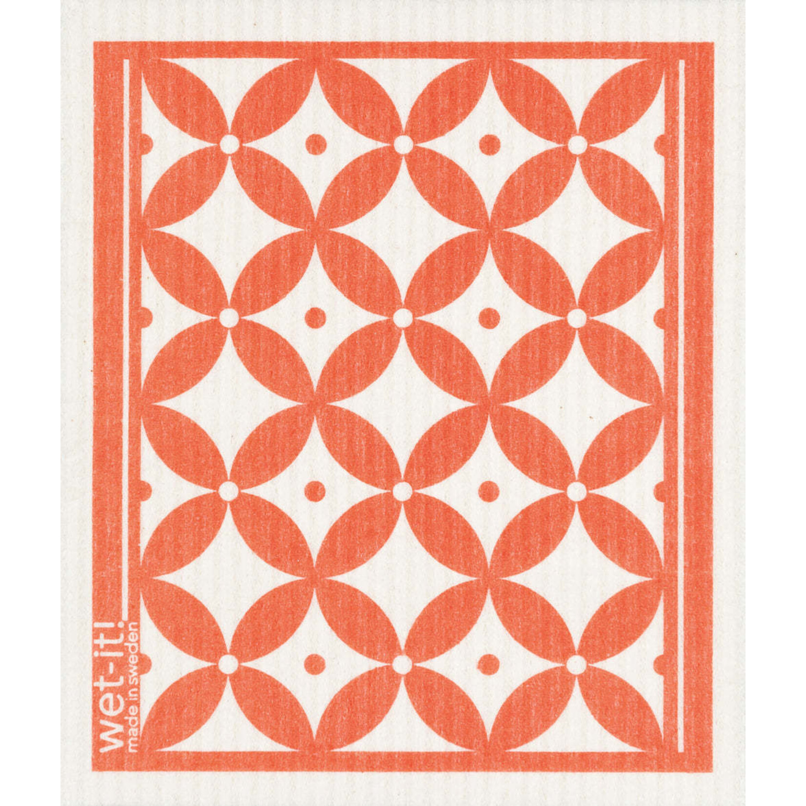 Swedish Treasures Wet It! Classic Coral Swedish Dishcloth