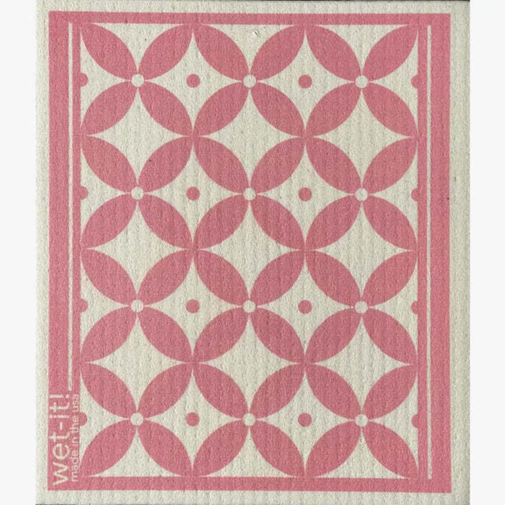 Swedish Treasures Wet It! Classic Pink Swedish Dishcloth