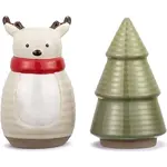 Demdaco Reindeer & Tree Salt & Pepper