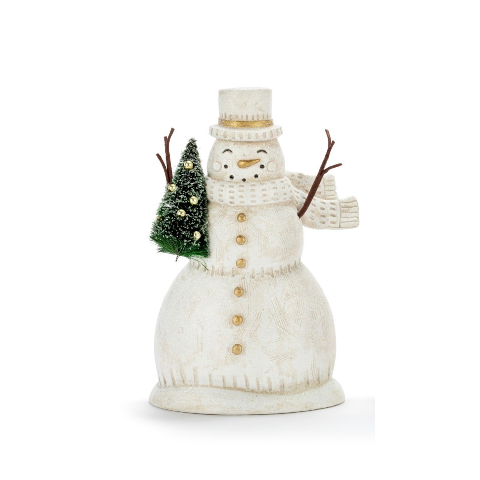 Demdaco Paper Pulp Snowman w/Tree