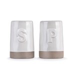 Demdaco Stoneware Salt & Pepper Set White