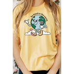 Kissed Apparel Kissed Apparel Be Kind To The Earth Tee Heather Yellow