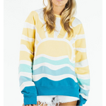Simply Southern Simply Southern Crewneck Patchwork Yellow Sun