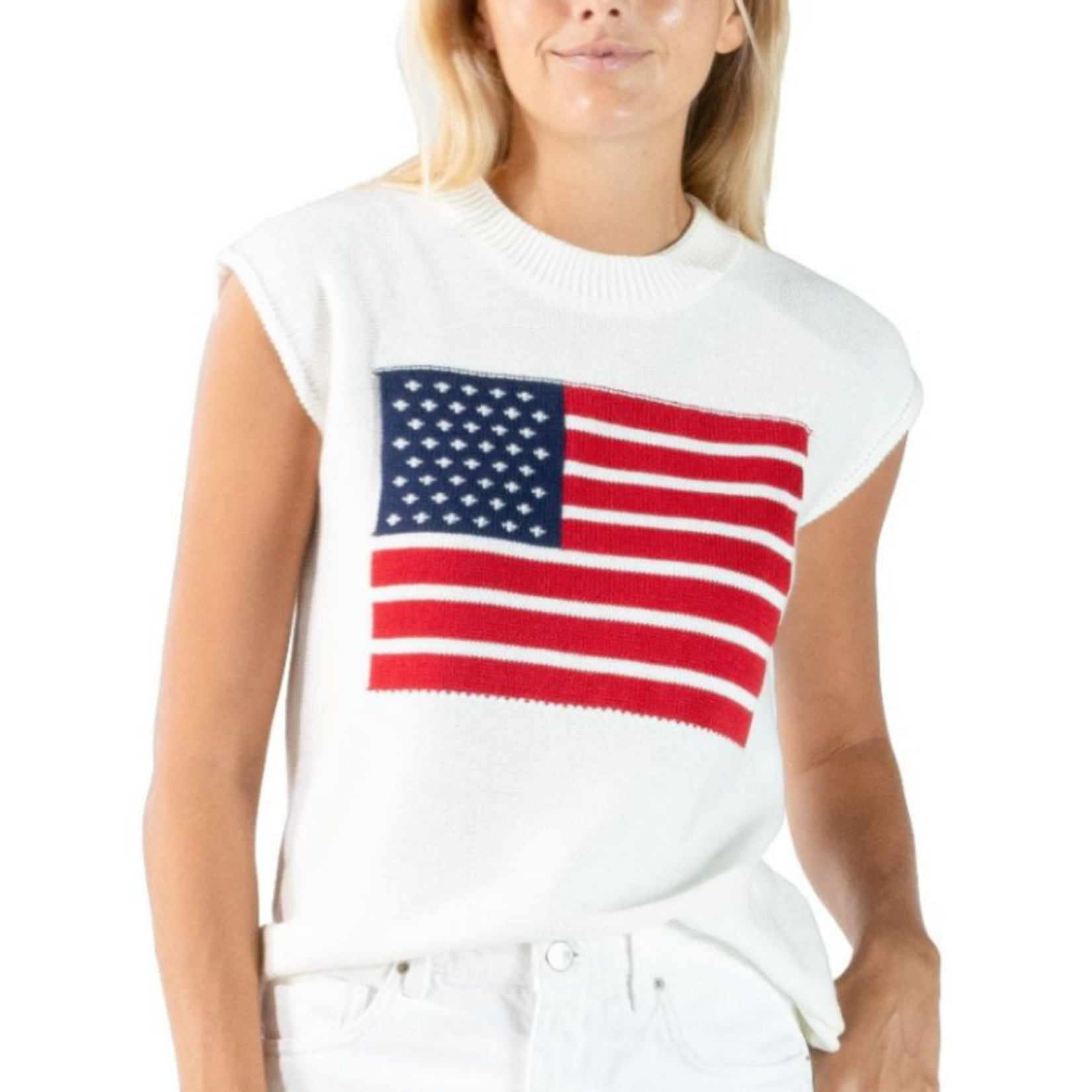Simply Southern Simply Southern Knit Tank Top Flag