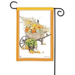 Studio M Harvest Wheelbarrow Garden Flag