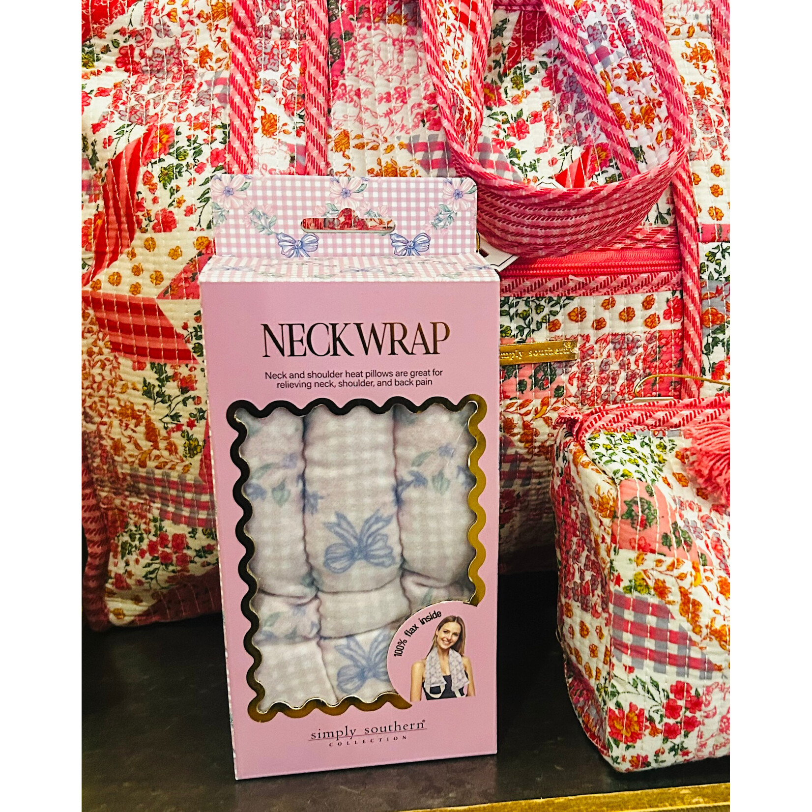 Simply Southern Simply Southern Weighted Neck Wrap Pink