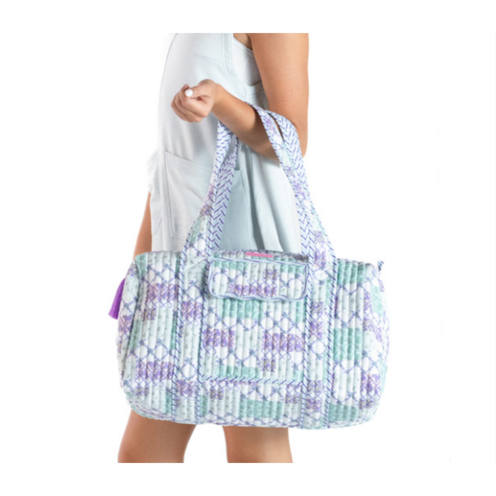 Simply Southern Simply Southern Quilted Duffle Floral Patchwork