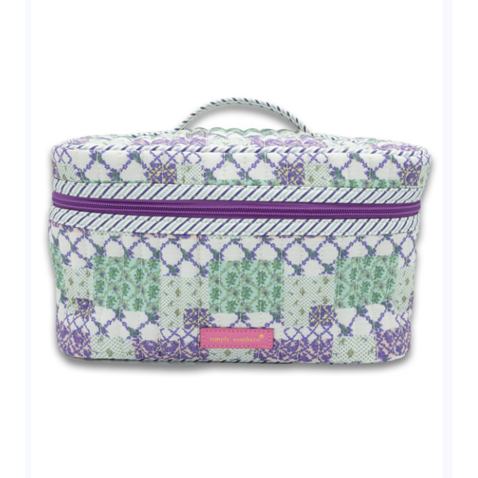 Simply Southern Simply Southern Quilted Makeup Bag Floral Patchwork