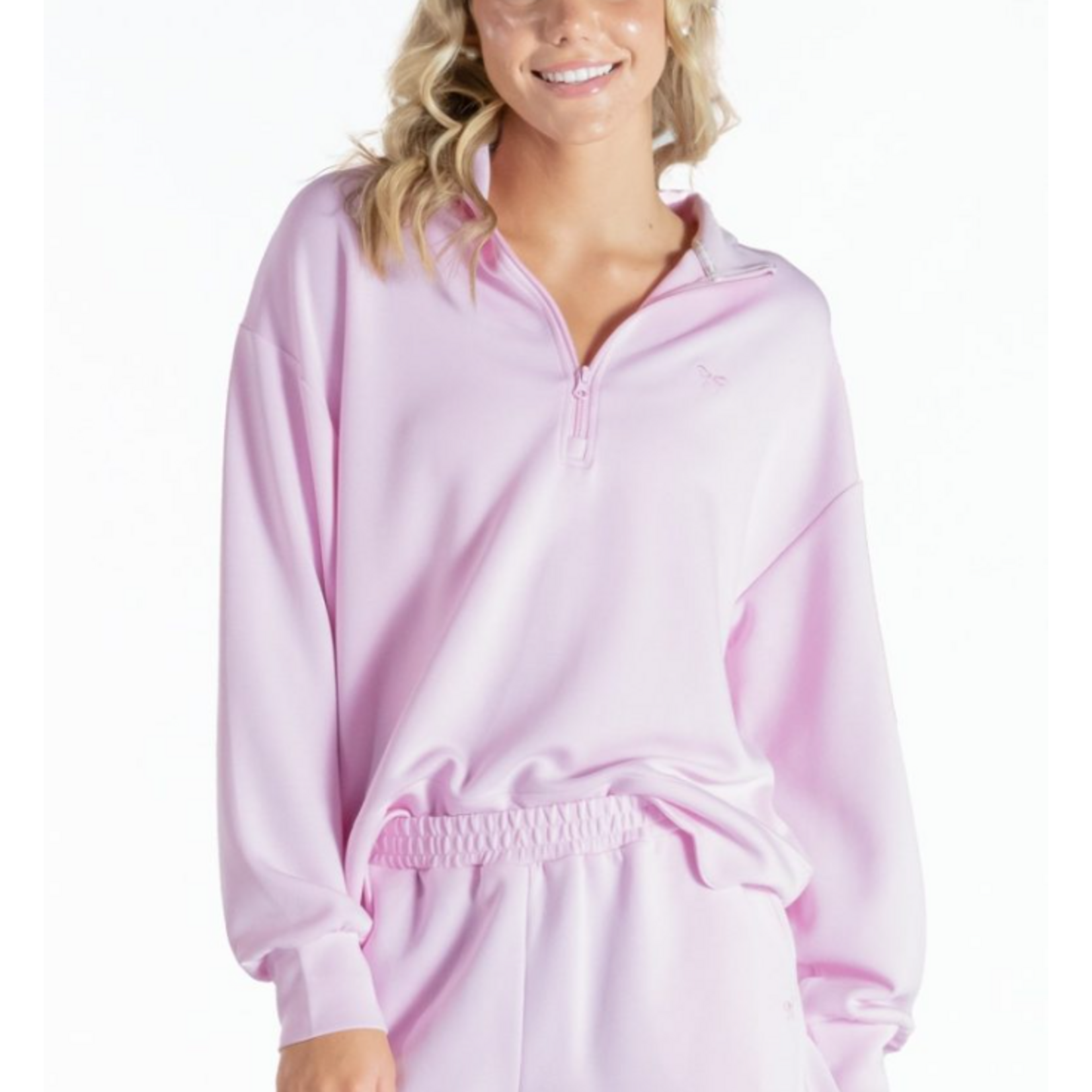 Simply Southern Simply Southern Pullover Scalloped Blush