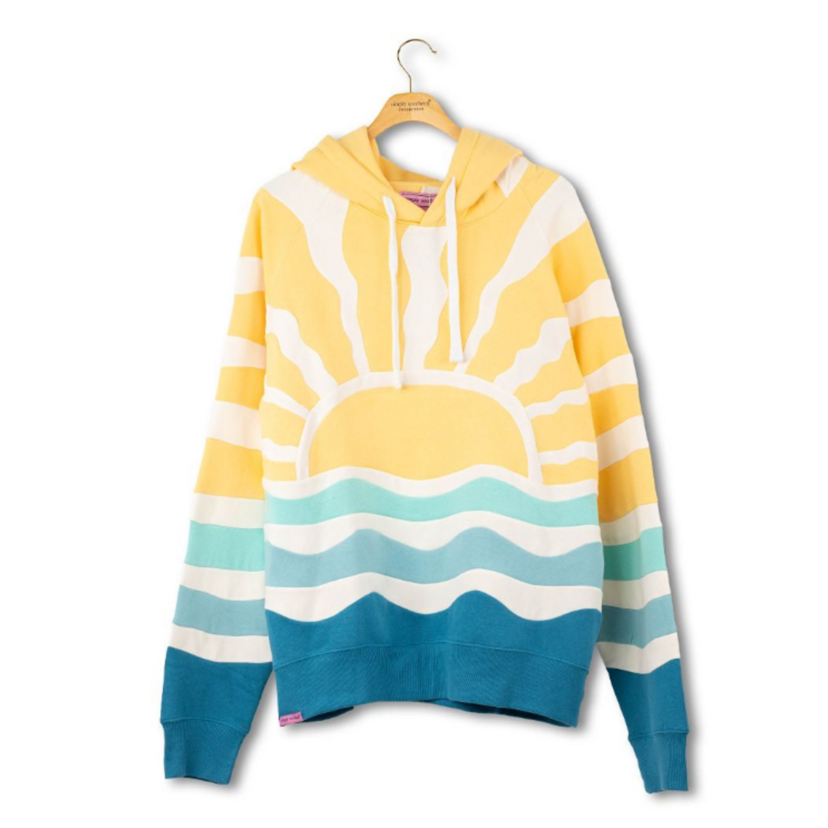 Simply Southern Simply Southern Hoodie Patchwork Yellow Sun