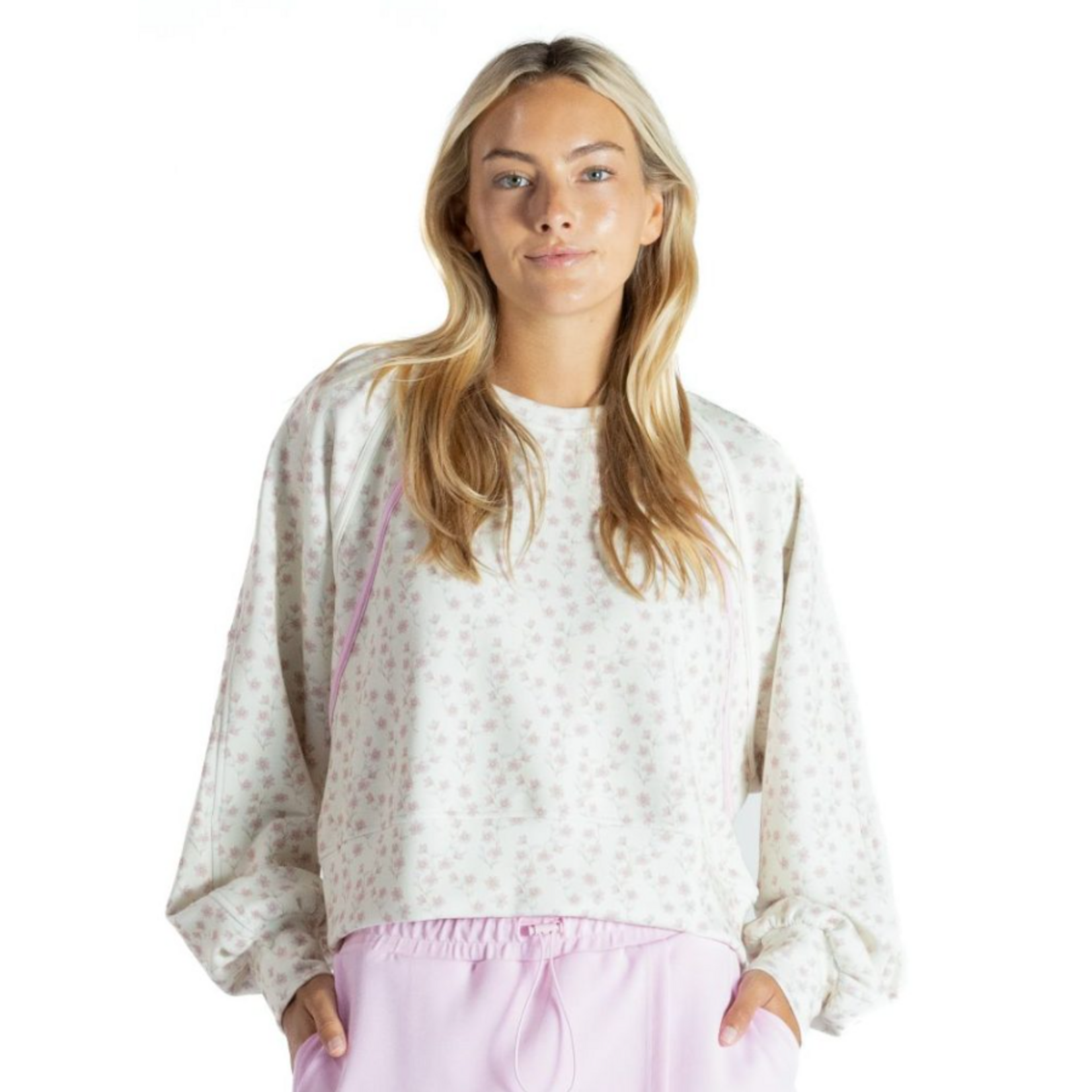 Simply Southern Simply Southern Lounge Pullover Blush Flower