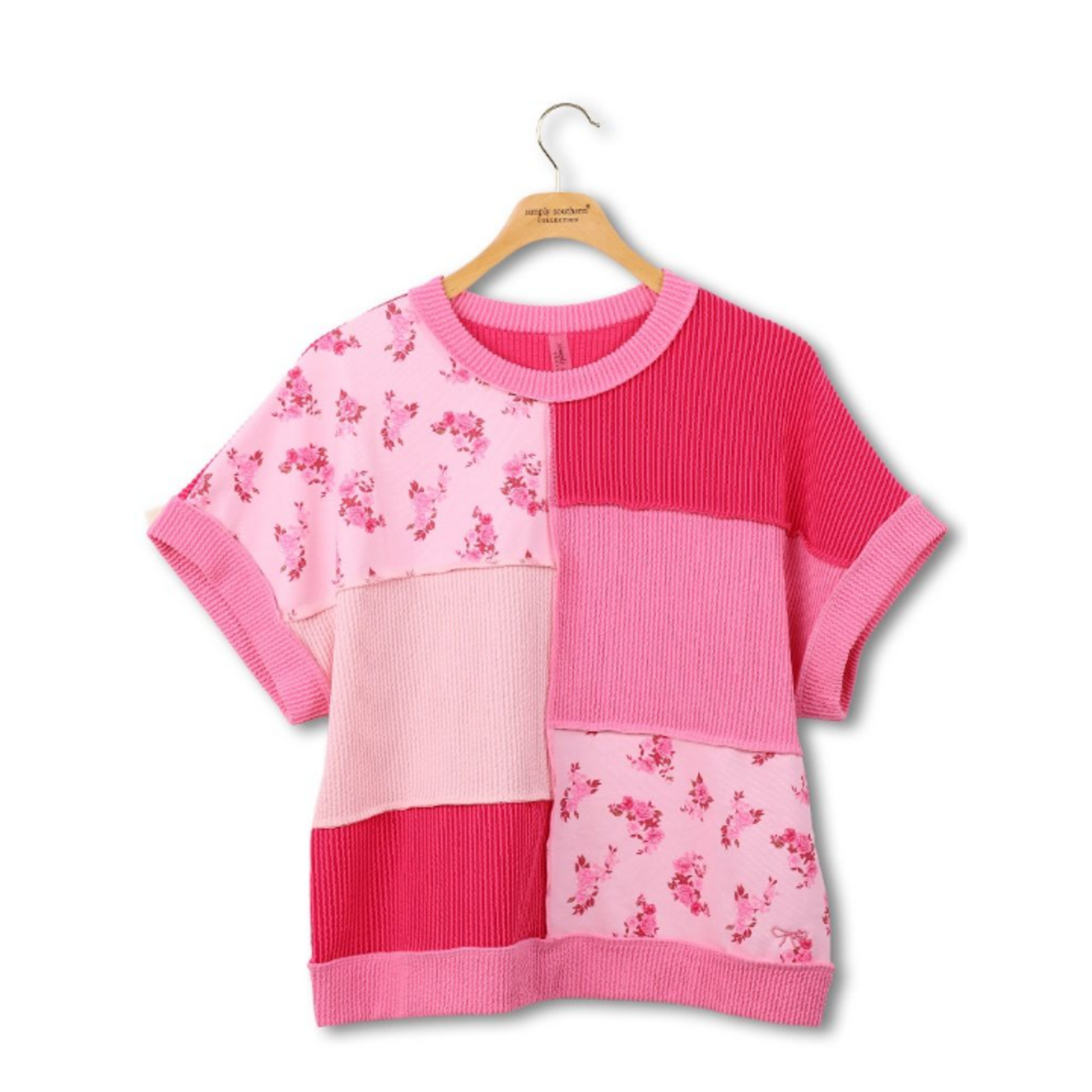 Simply Southern Simply Southern Corded Tee Princess Pink